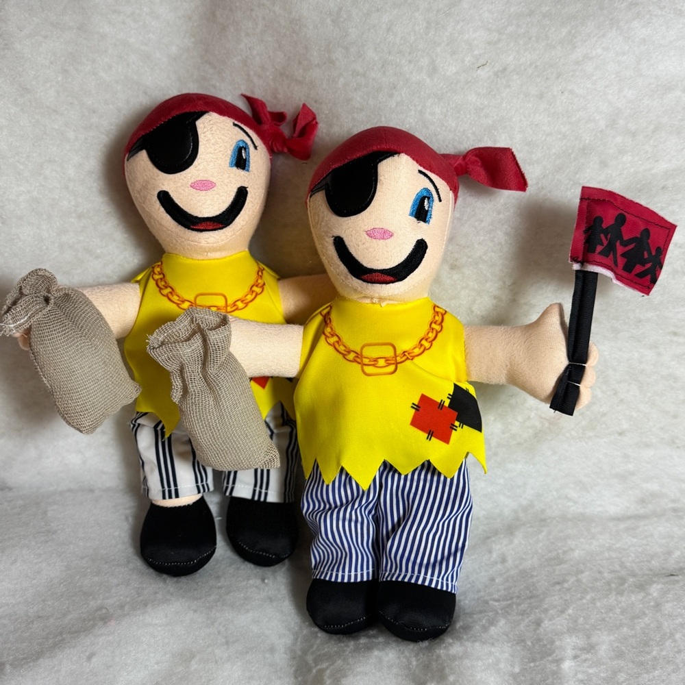 HTF Princess Family Club‎ Riviera 12 In Pirate Stuffed Plush Collectible - Qty 2